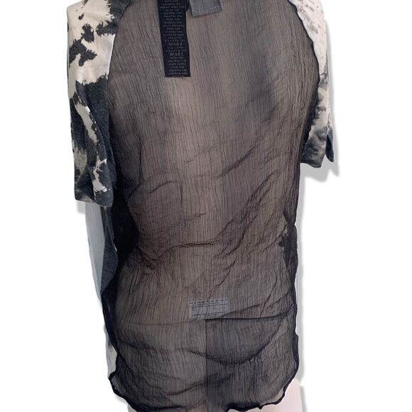 Harley Davidson burnout bleach dye skull T-shirt - Picture 3 of 6